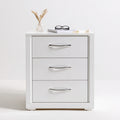 Szafka nocna, o nowoczesnej formie, kolor: biały